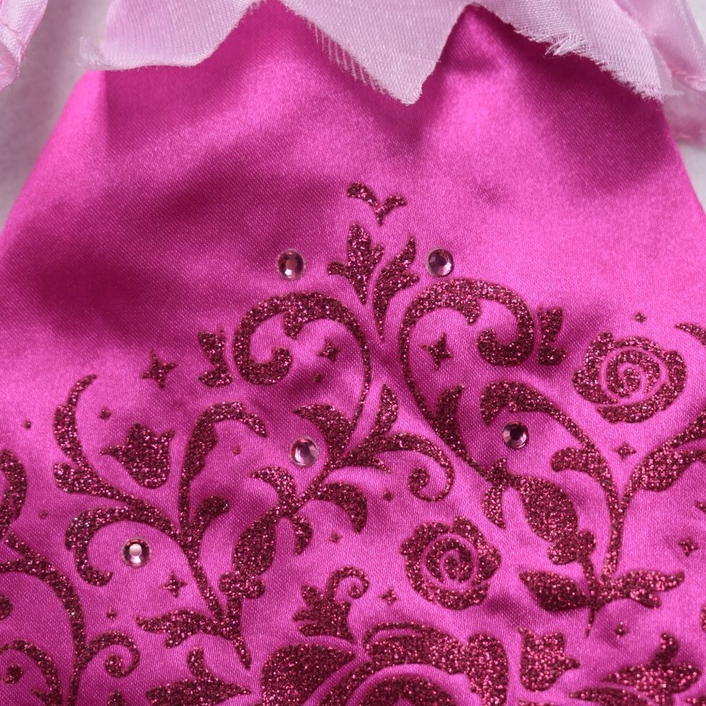 Disney Store Sleeping Beauty Pink Velvet Long Gown Dress Replacement Dress - Picture 4 of 10